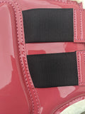 Coral Patent Brushing Boots with fleece lining