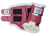 Coral Patent Brushing Boots with fleece lining