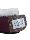 Red Bell Boots with Glitter tabs