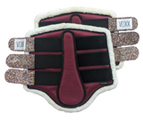 Red Brushing Boots with Glitter tabs and fleece lining