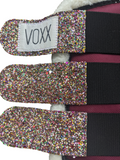 Red Brushing Boots with Glitter tabs and fleece lining