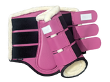 Magenta Brushing Boots with fleece lining